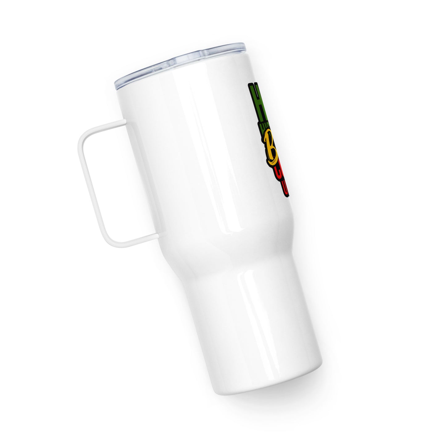 HBCU Travel mug with a handle