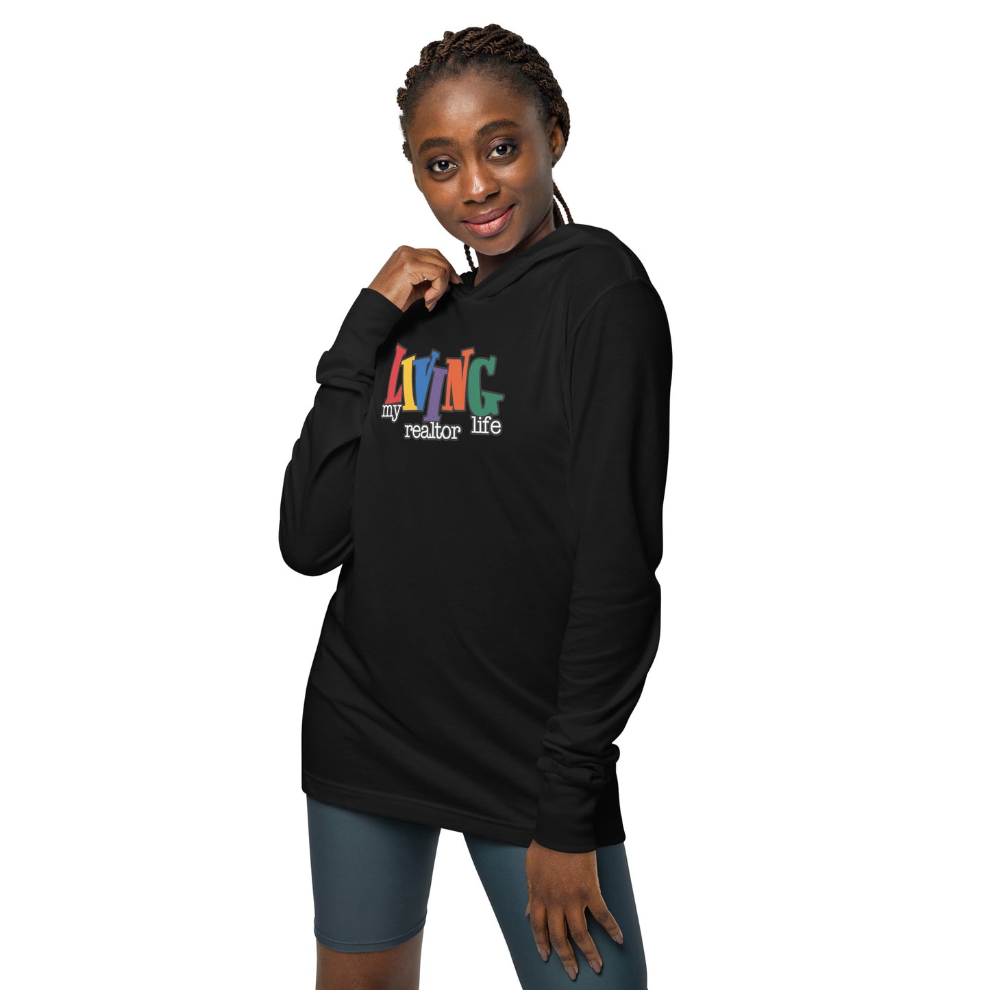 Living My Realtor Life Hooded long-sleeve tee