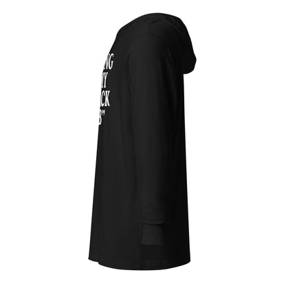 My Black Job Hooded long-sleeve tee