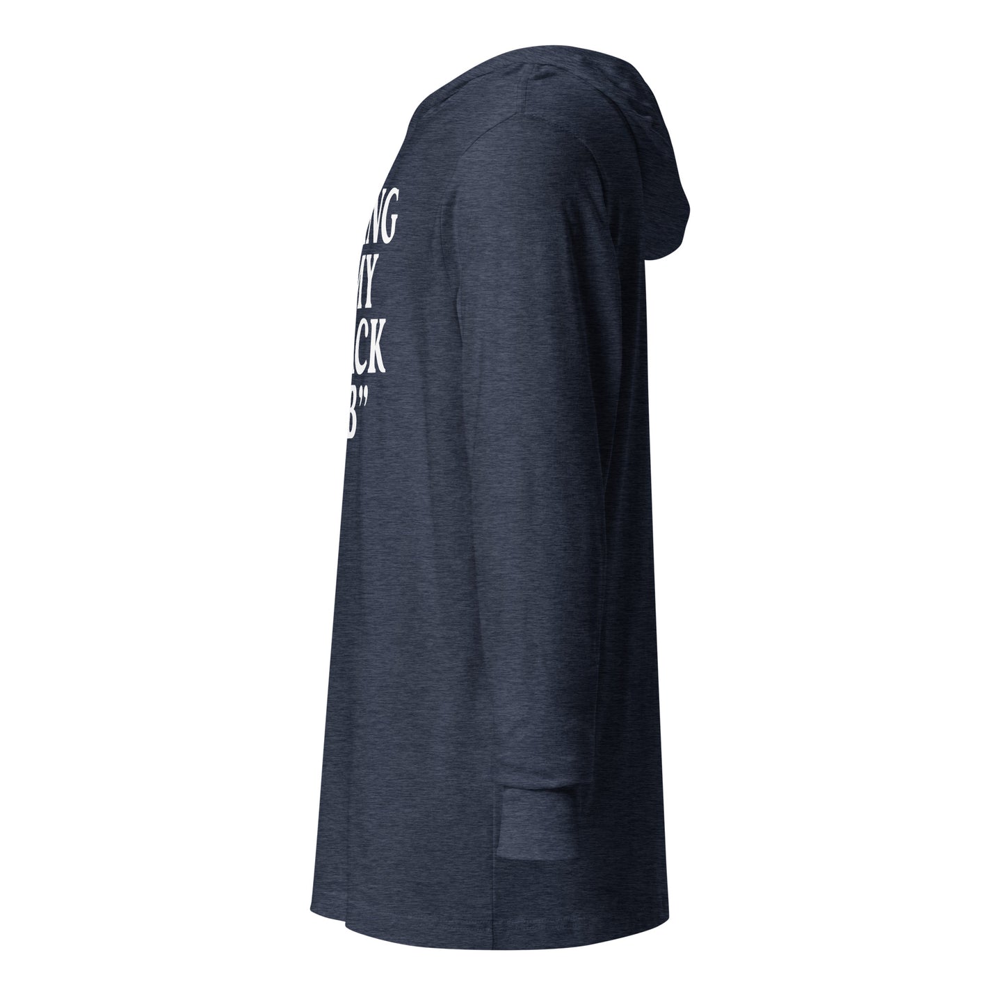 My Black Job Hooded long-sleeve tee