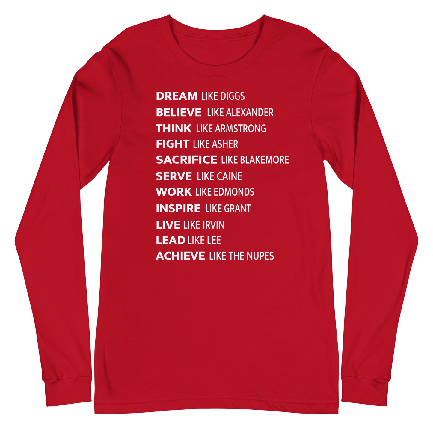 Achieve Like The NUPES Long Sleeve Tee