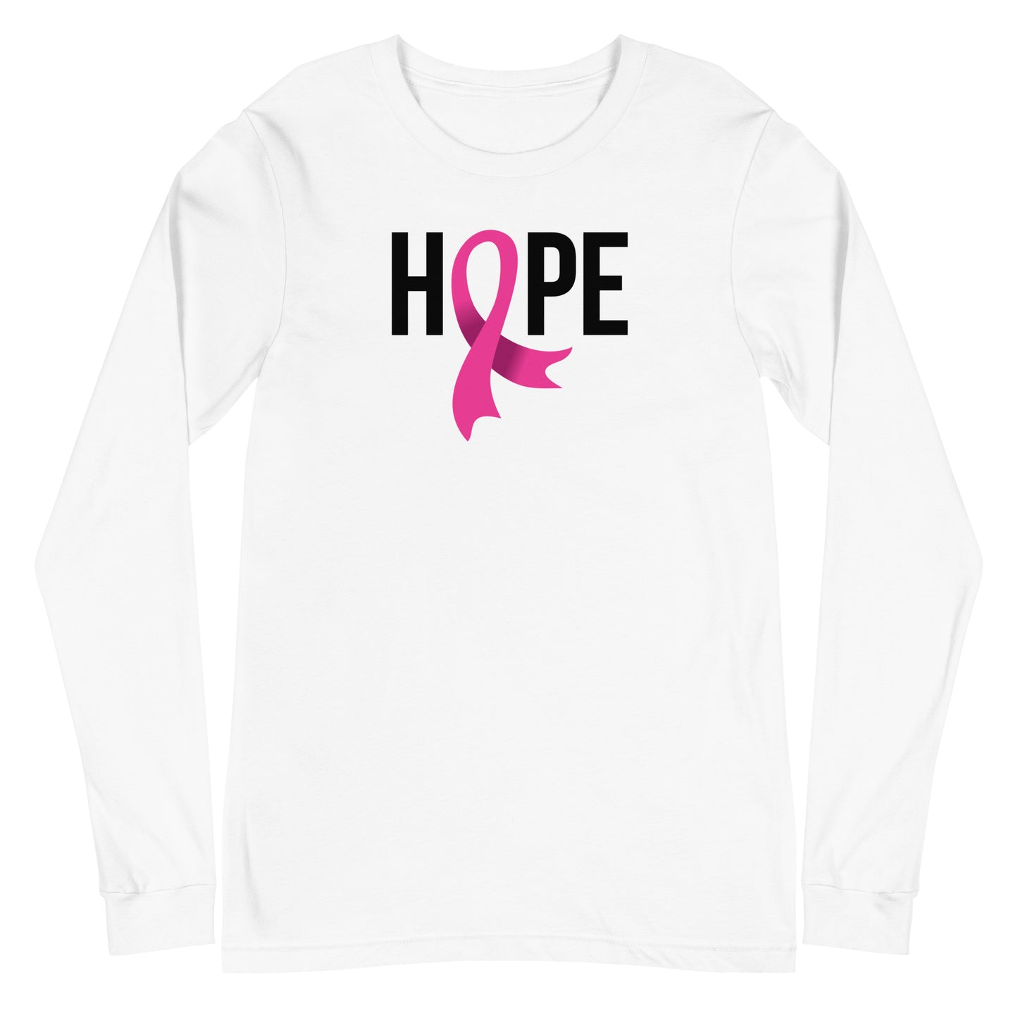 Hope Pink Ribbon Unisex Long Sleeve Tee