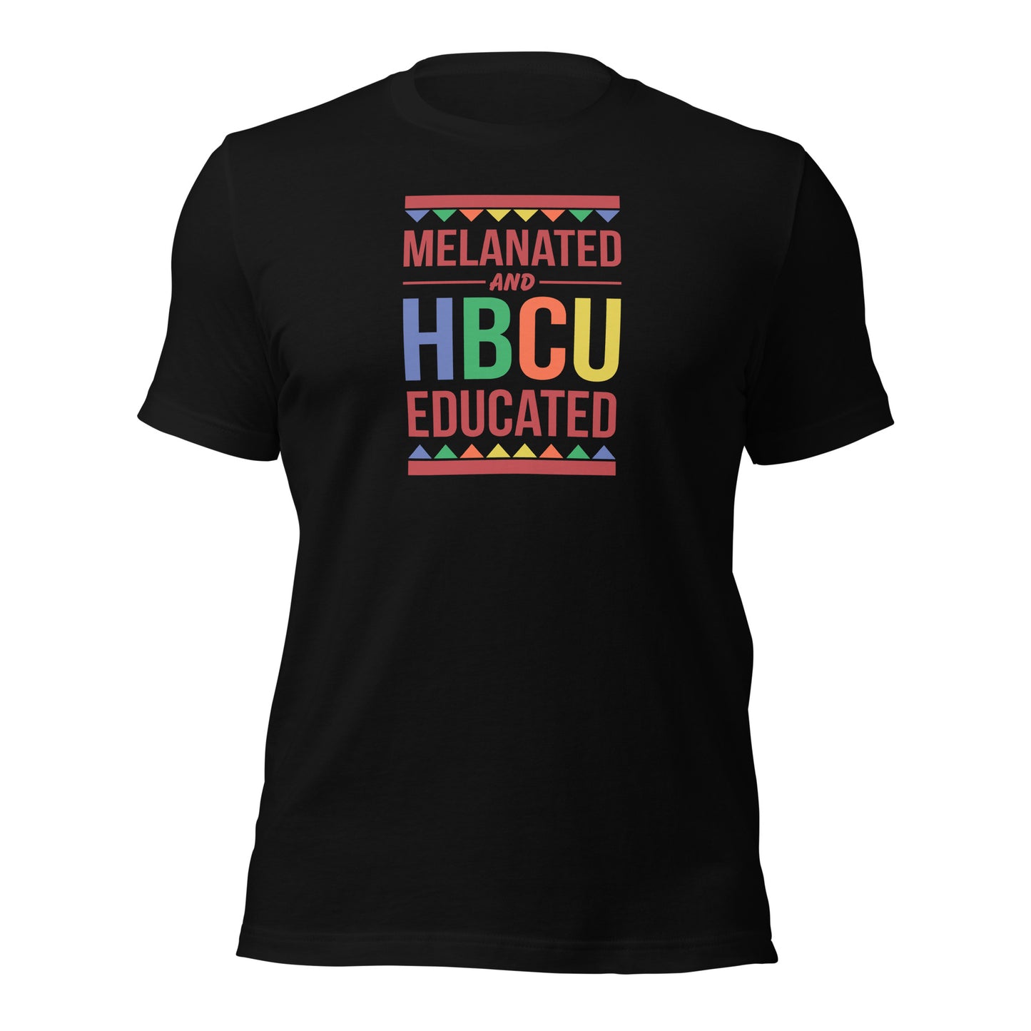 Melanated & HBCU Educated Unisex t-shirt