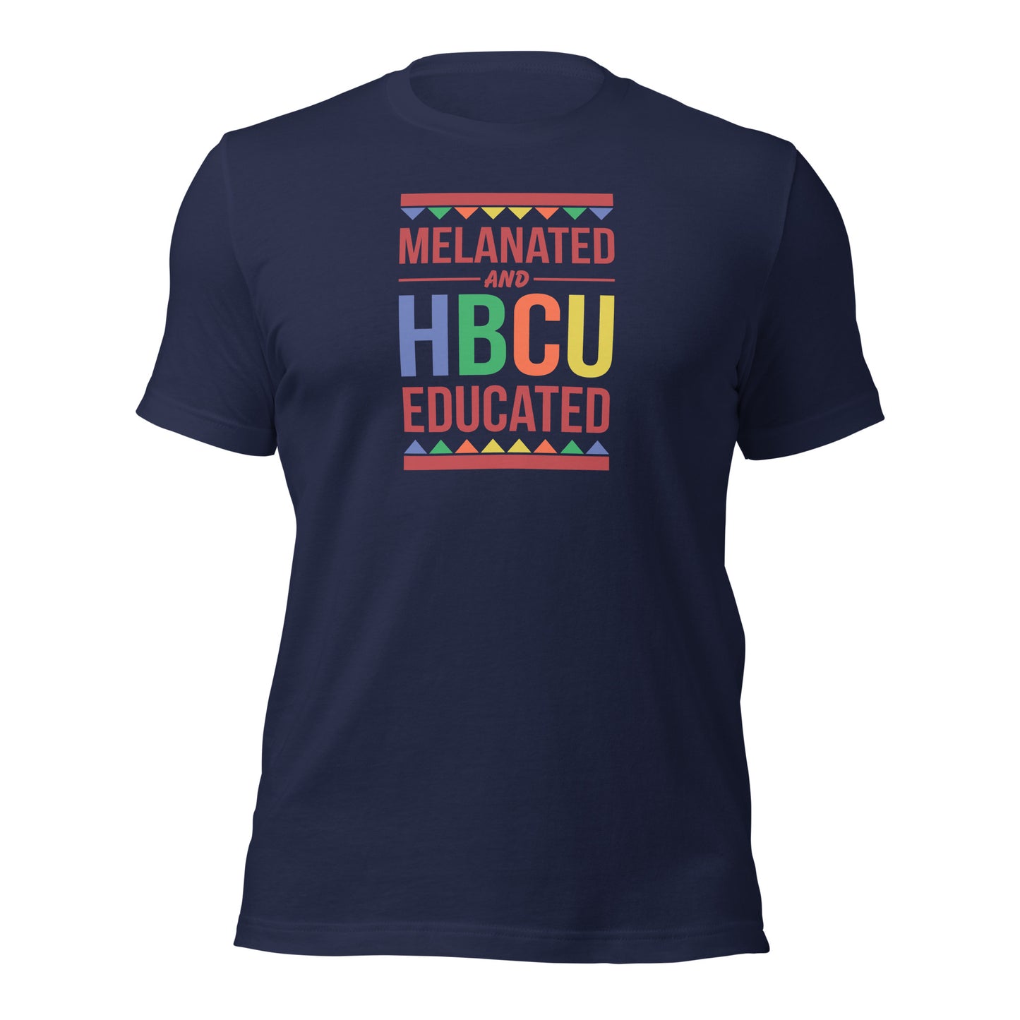 Melanated & HBCU Educated Unisex t-shirt