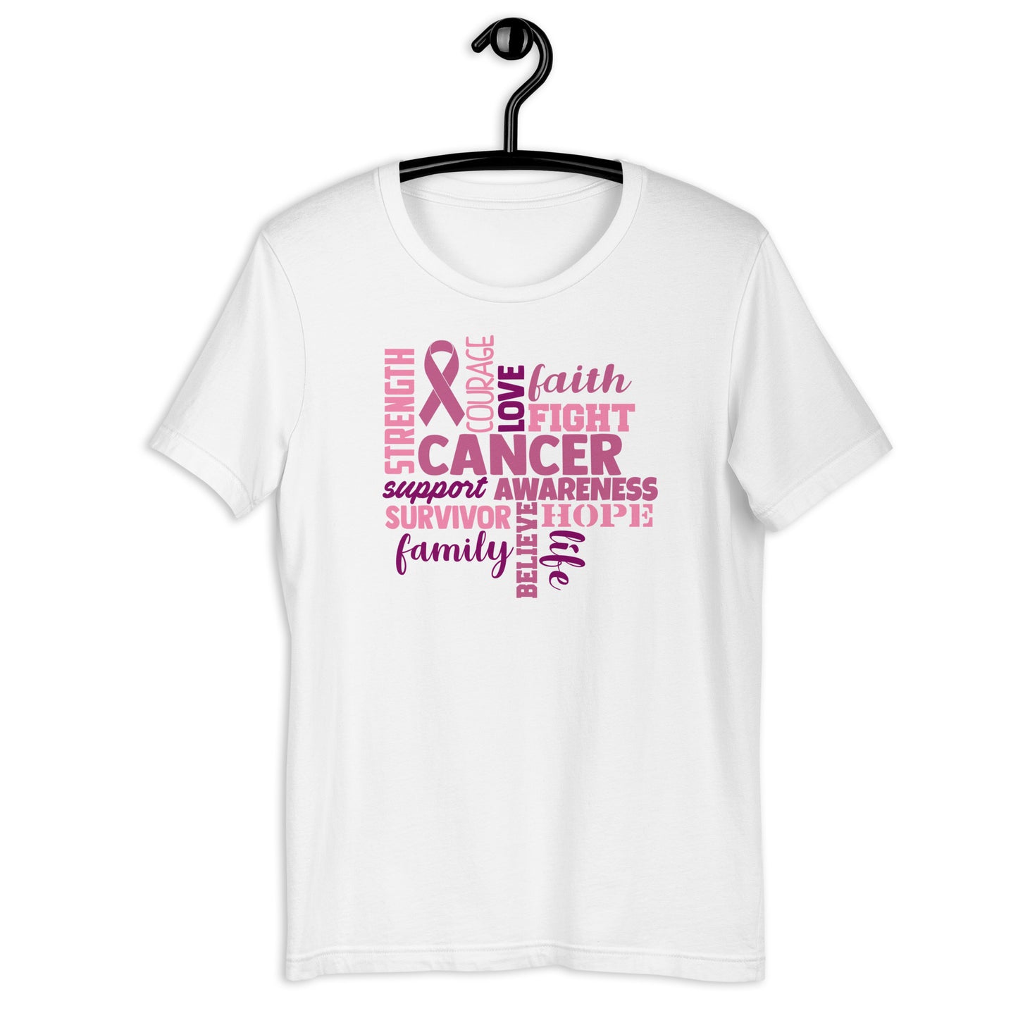 Support Cancer Awareness Unisex t-shirt