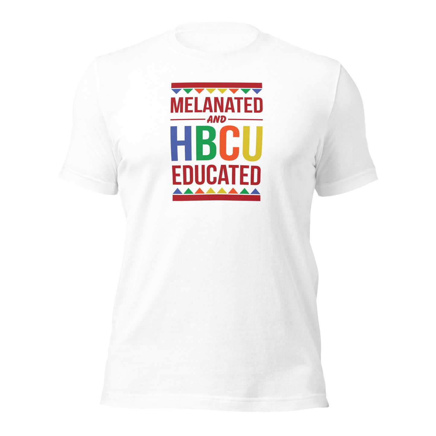 Melanated & HBCU Educated Unisex t-shirt